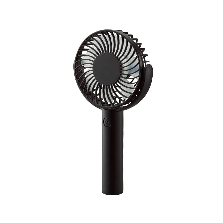 MARKLESS STYLE 回転スタンド付 ハンディファン ブラック TS-1650-009 1個（ご注文単位1個）【直送品】