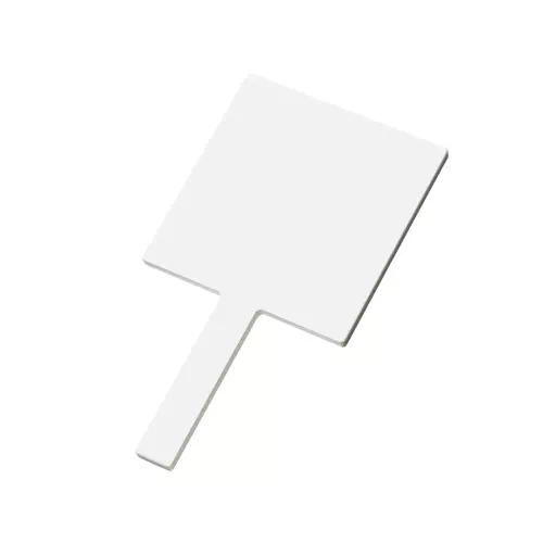 MARKLESS STYLE スクエアハンドミラー ホワイト TM-0065-044 1個(ご注文単位1個)【直送品】