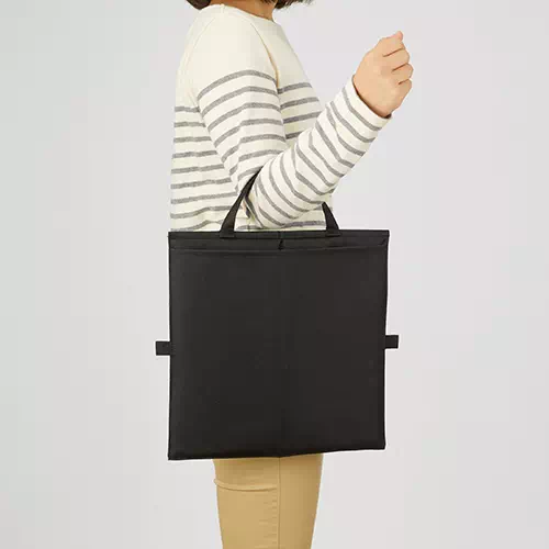 MARKLESS STYLE バッグにもなるシートクッション インクブラック TR-0989-009 1個（ご注文単位1個）【直送品】