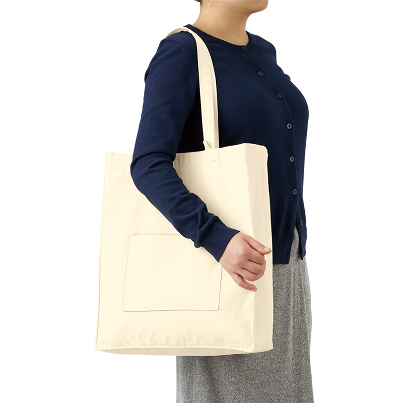 MARKLESS STYLE キャンバススクエアトート外ポケット付 SP TR-1344-040 1個(ご注文単位1個)【直送品】