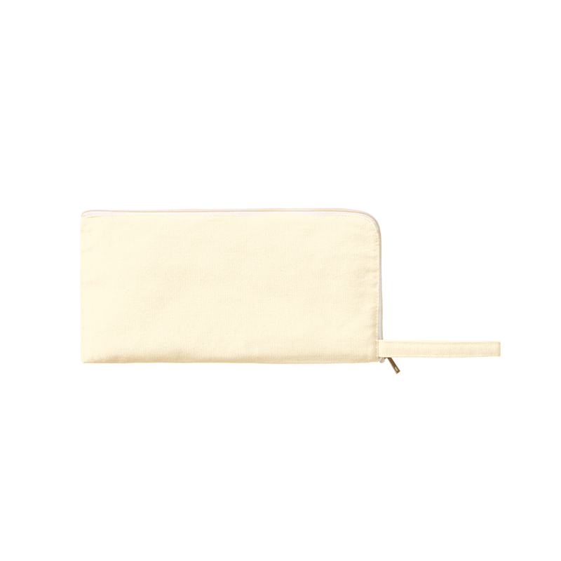 MARKLESS STYLE キャンバスL字ファスナーフラットポーチ M NT TP-0008-008 1個（ご注文単位1個）【直送品】