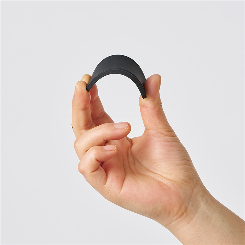 MARKLESS STYLE ラバーキーホルダー スクエア型 ブラック TX-0016-009 1個(ご注文単位1個)【直送品】