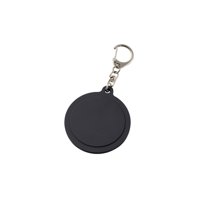 MARKLESS STYLE ラバーキーホルダー ラウンド型 ブラック TX-0017-009 1個（ご注文単位1個）【直送品】