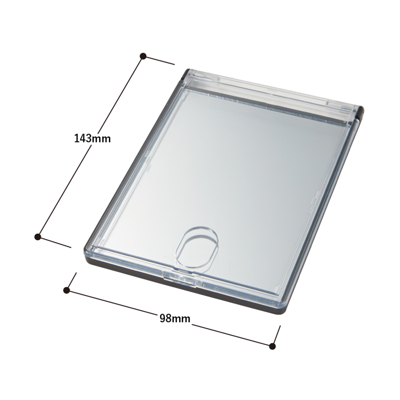 MARKLESS STYLE カスタムデザインミラー L判用 ブラック TM-0073-009 1個（ご注文単位1個）【直送品】