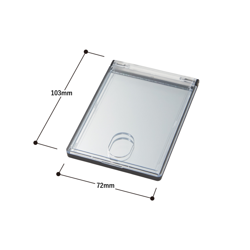 MARKLESS STYLE カスタムデザインミラー トレカ用 ブラック TM-0072-009 1個（ご注文単位1個）【直送品】