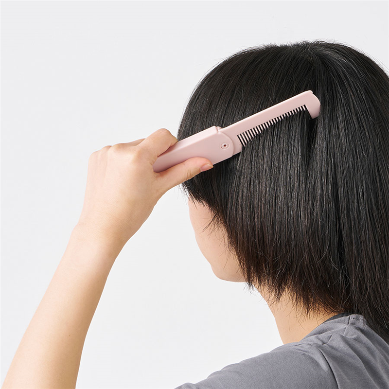 MARKLESS STYLE 折りたたみコーム ミラー付 ホワイト TM-0074-044 1個(ご注文単位1個)【直送品】