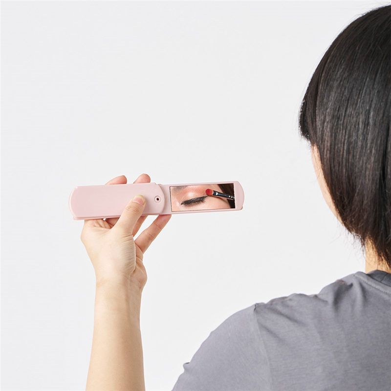 MARKLESS STYLE 折りたたみコーム ミラー付 ライトピンク TM-0074-040 1個(ご注文単位1個)【直送品】