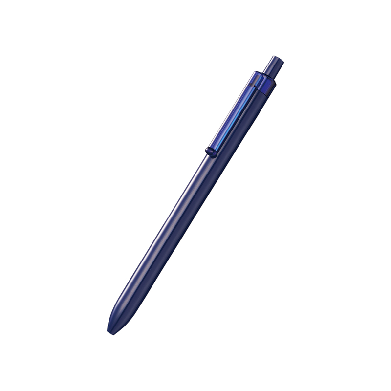 MARKLESS STYLE スケルトンクリップボールペン 再生ABS ネイビー TF-0144-006 1個（ご注文単位10個）【直送品】