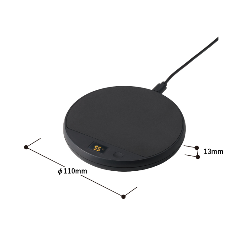 MARKLESS STYLE USBカップウォーマー スクエア ブラック TD-0007-009 1個(ご注文単位1個)【直送品】