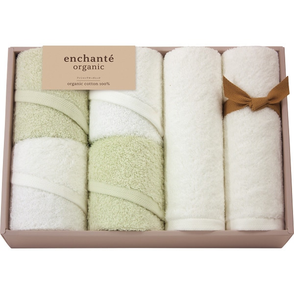 シャディ アンシャンテオーガニック スリムバス・フェイスタオルセット 1個(ご注文単位1個) 【直送品】