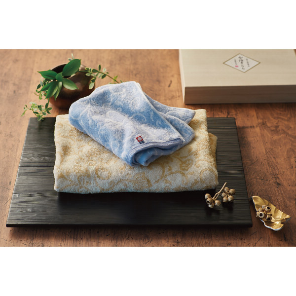 シャディ 今治きらら フェイスタオル2枚セット(木箱入) 1個(ご注文単位1個) 【直送品】