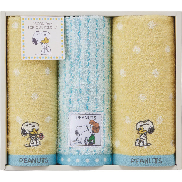 シャディ スヌーピーハグ フェイス・ウォッシュタオルセット 1個(ご注文単位1個) 【直送品】