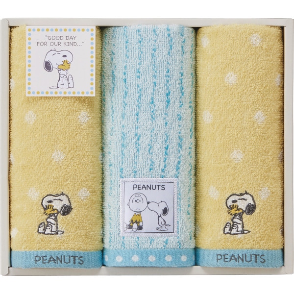 シャディ スヌーピーハグ フェイスタオル3枚セット 1個(ご注文単位1個) 【直送品】