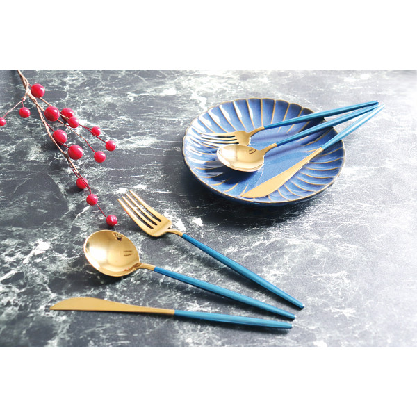 シャディ ポルト　デザート６本セット（金メッキ） 1個(ご注文単位1個)  【直送品】