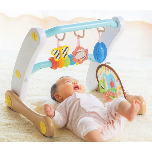 シャディ ピープル うちの赤ちゃん世界一スマート知育ジム&ウォーカー 1個(ご注文単位1個) 【直送品】