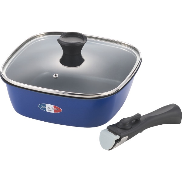 シャディ ジャンヌ・エコール　着脱ハンドル角型深鍋（２４┣ｃｍ┫） 1個(ご注文単位1個)  【直送品】