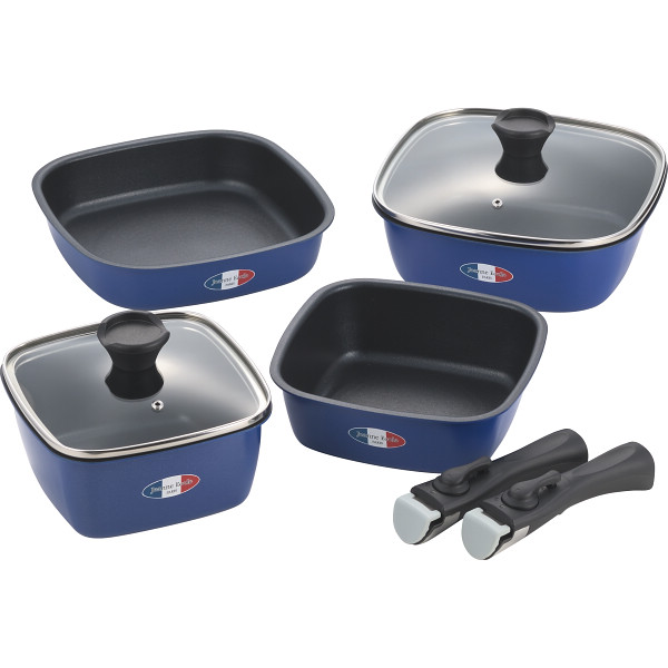 シャディ ジャンヌ・エコール　着脱ハンドル角型鍋４点セット 1個(ご注文単位1個)  【直送品】