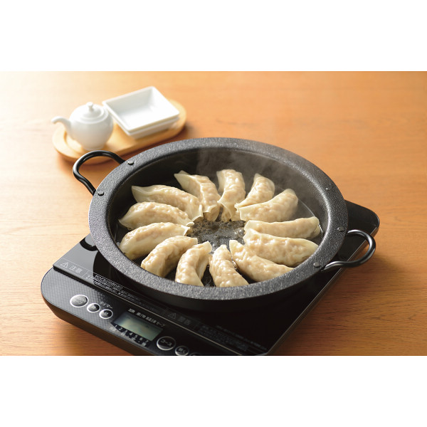シャディ 燕三 IH対応 鉄 焼肉・餃子鍋(26┣cm┫)蓋付 1個(ご注文単位1個) 【直送品】