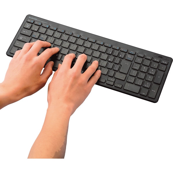 シャディ エレコム　ワイヤレスコンパクトキーボード　パンタグラフ式　薄型 1個(ご注文単位1個)  【直送品】