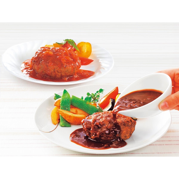 シャディ 米久　お肉屋さんのハンバーグ　２種のソース８食セット 1個(ご注文単位1個) ※軽 【直送品】