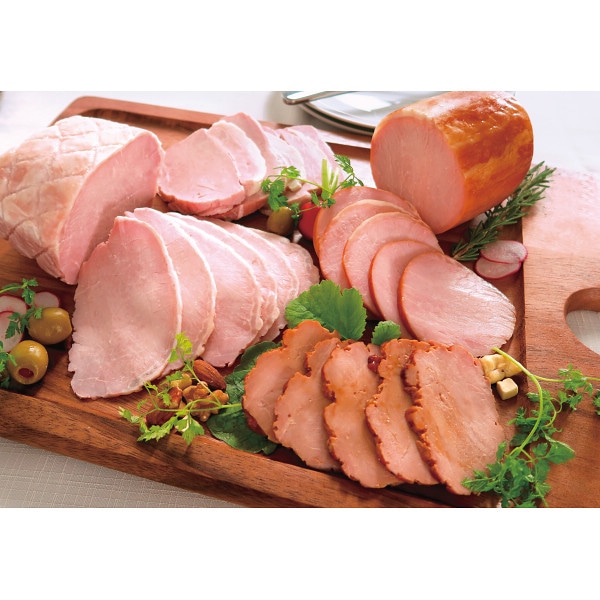 シャディ 鎌倉ハム富岡商会　特選ハム・直火焼やきぶた４本詰め 1個(ご注文単位1個) ※軽 【直送品】