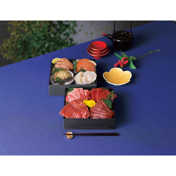 シャディ 雫監修　天然マグロのお刺身セット　二段重 1個(ご注文単位1個) ※軽 【直送品】