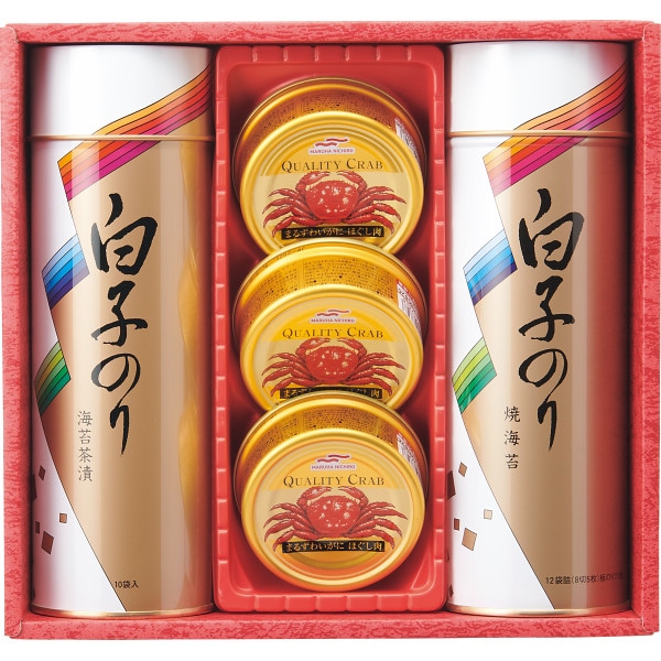 シャディ 白子のり　海苔・カニ缶詰合せ 1個(ご注文単位1個) ※軽 【直送品】