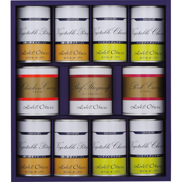 シャディ ホテルオークラ　スープ・調理缶詰　詰合せ 1個(ご注文単位1個) ※軽 【直送品】