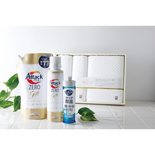 シャディ 花王アタックＺＥＲＯギフト＆今治タオル 1個(ご注文単位1個)  【直送品】