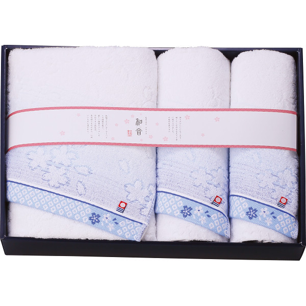 シャディ なごみね(桜) バス・フェイスタオルセット 1個(ご注文単位1個) 【直送品】