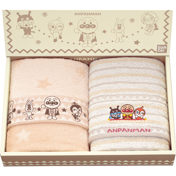 シャディ それいけ!アンパンマン フェイスタオル2枚セット 1個(ご注文単位1個) 【直送品】