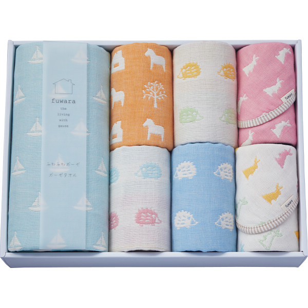 シャディ ふわら　四重織バス・フェイスタオル・六重織タオルハンカチセット 1個(ご注文単位1個)  【直送品】