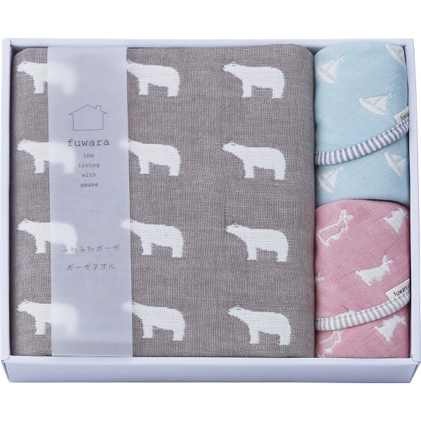 シャディ ふわら　六重織バスタオル・タオルハンカチセット 1個(ご注文単位1個)  【直送品】