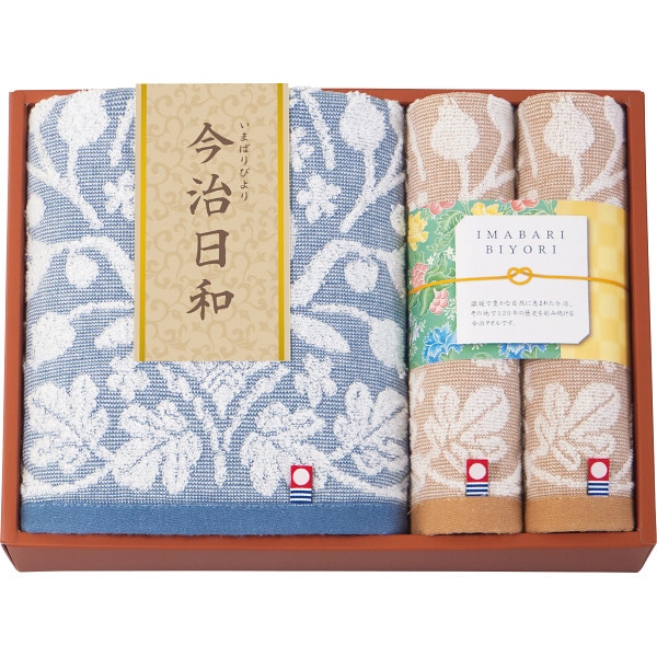 シャディ 今治日和～いまばりびより～　バス・ハンドタオルセット 1個(ご注文単位1個)  【直送品】