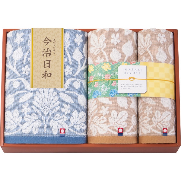シャディ 今治日和～いまばりびより～　バス・フェイス・ハンドタオルセット 1個(ご注文単位1個)  【直送品】