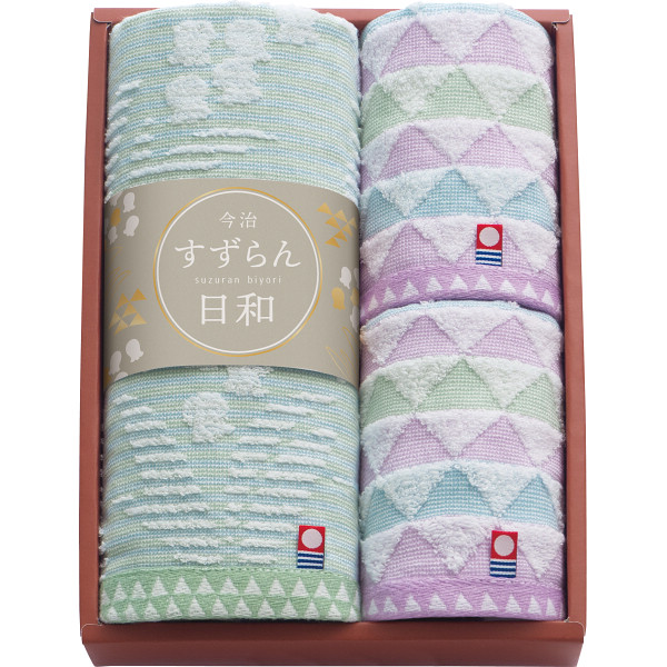 シャディ 今治すずらん日和　フェイスタオル・タオルハンカチセット 1個(ご注文単位1個)  【直送品】
