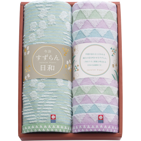 シャディ 今治すずらん日和　フェイスタオル２枚セット 1個(ご注文単位1個)  【直送品】