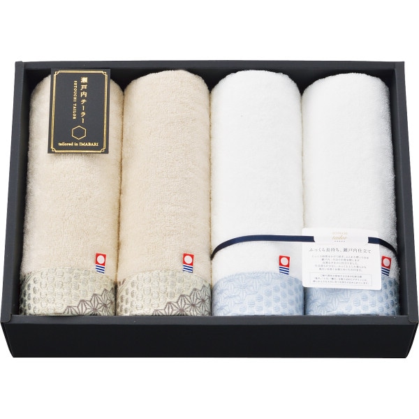 シャディ 瀬戸内テーラー あかつき フェイスタオル4枚セット 1個(ご注文単位1個) 【直送品】