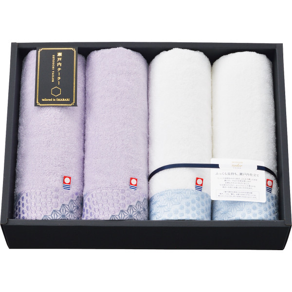 シャディ 瀬戸内テーラー あかつき フェイスタオル4枚セット 1個(ご注文単位1個) 【直送品】