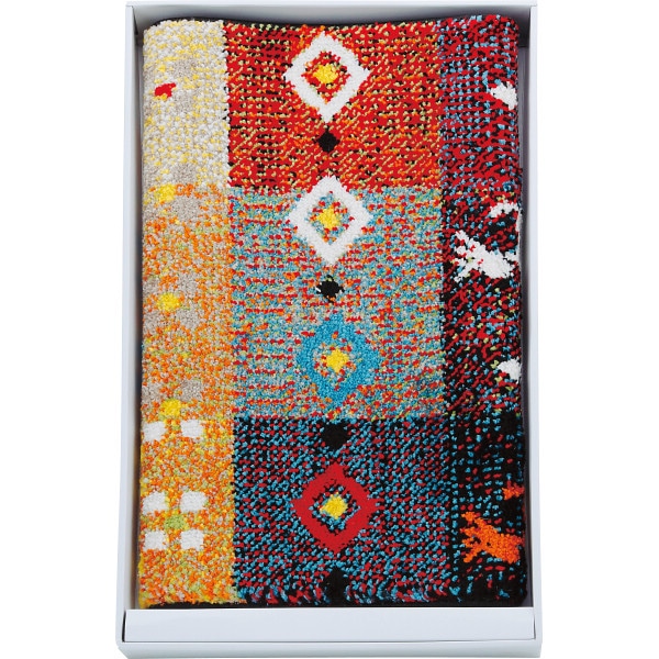 シャディ トルコ製ウィルトン玄関マット　ギャベ柄 1個(ご注文単位1個)  【直送品】