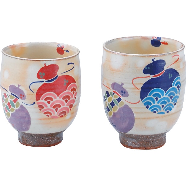 シャディ 清水焼　招福六瓢　組湯呑 1個(ご注文単位1個)  【直送品】