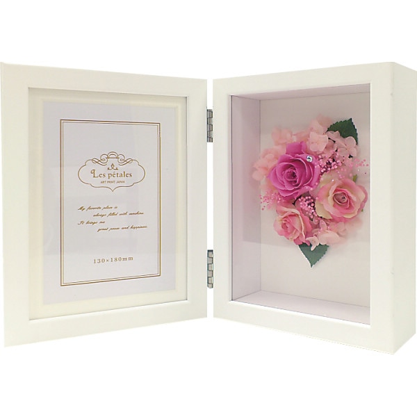 シャディ レ・ペタルフォトフレーム（プリザ・造花） 1個(ご注文単位1個)  【直送品】