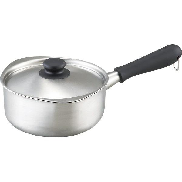 シャディ 柳宗理　ステンレス片手鍋（１８ｃｍ・つや消し）蓋付 1個(ご注文単位1個)  【直送品】