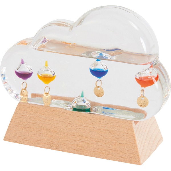 シャディ ガラスフロート温度計クラウド２０２４ 1個(ご注文単位1個)  【直送品】