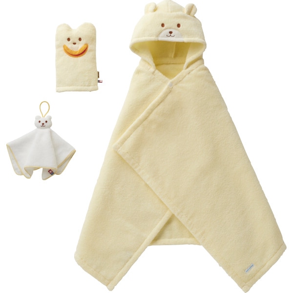 シャディ ミキハウス バスポンチョセット 1個(ご注文単位1個) 【直送品】