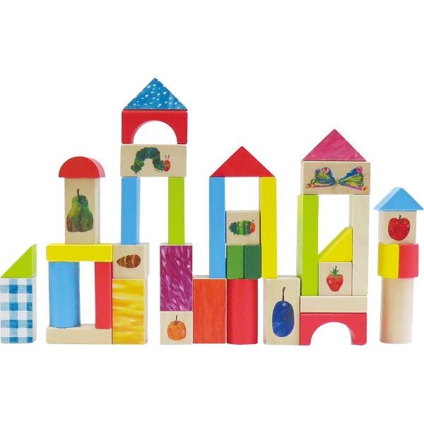 シャディ はらぺこあおむし 木製つみきセット50ピース 1個(ご注文単位1個) 【直送品】