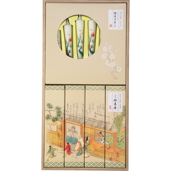 シャディ カメヤマ　吟撰　仙年香　絵ろうそくセット（桐箱入） 1個(ご注文単位1個)  【直送品】