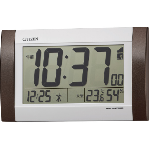 シャディ シチズン 電波目覚まし時計(掛置兼用) 1個(ご注文単位1個) 【直送品】