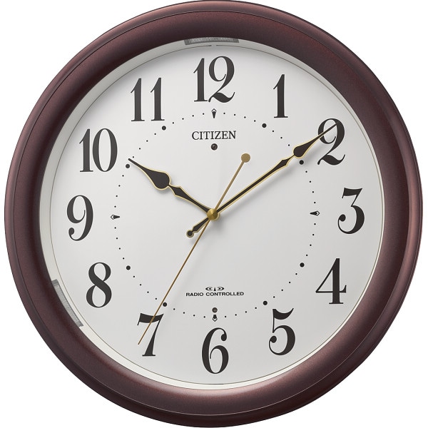 シャディ シチズン 夜間自動点灯ライト付電波掛時計 1個(ご注文単位1個) 【直送品】