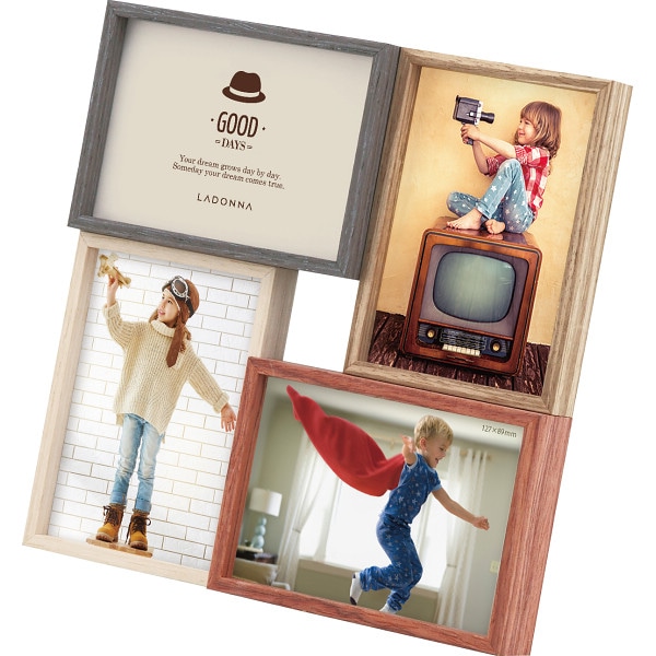 シャディ インテリアフレーム 4窓 1個(ご注文単位1個) 【直送品】